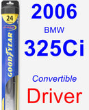 Driver Wiper Blade for 2006 BMW 325Ci - Hybrid