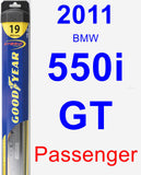 Passenger Wiper Blade for 2011 BMW 550i GT - Hybrid