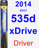 Driver Wiper Blade for 2014 BMW 535d xDrive - Hybrid