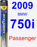 Passenger Wiper Blade for 2009 BMW 750i - Hybrid