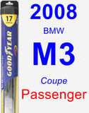 Passenger Wiper Blade for 2008 BMW M3 - Hybrid