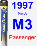 Passenger Wiper Blade for 1997 BMW M3 - Hybrid