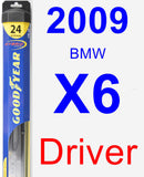 Driver Wiper Blade for 2009 BMW X6 - Hybrid