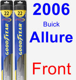 Front Wiper Blade Pack for 2006 Buick Allure - Hybrid