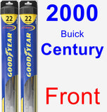 Front Wiper Blade Pack for 2000 Buick Century - Hybrid