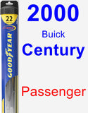 Passenger Wiper Blade for 2000 Buick Century - Hybrid