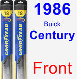 Front Wiper Blade Pack for 1986 Buick Century - Hybrid