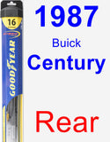 Rear Wiper Blade for 1987 Buick Century - Hybrid