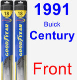 Front Wiper Blade Pack for 1991 Buick Century - Hybrid