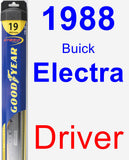 Driver Wiper Blade for 1988 Buick Electra - Hybrid