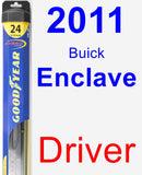 Driver Wiper Blade for 2011 Buick Enclave - Hybrid