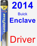 Driver Wiper Blade for 2014 Buick Enclave - Hybrid