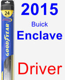 Driver Wiper Blade for 2015 Buick Enclave - Hybrid