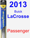 Passenger Wiper Blade for 2013 Buick LaCrosse - Hybrid