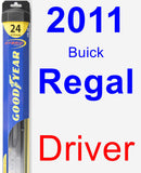 Driver Wiper Blade for 2011 Buick Regal - Hybrid