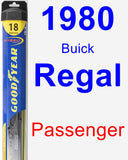 Passenger Wiper Blade for 1980 Buick Regal - Hybrid