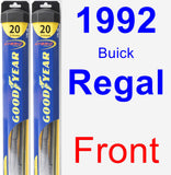 Front Wiper Blade Pack for 1992 Buick Regal - Hybrid