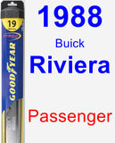 Passenger Wiper Blade for 1988 Buick Riviera - Hybrid