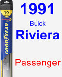 Passenger Wiper Blade for 1991 Buick Riviera - Hybrid