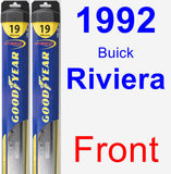 Front Wiper Blade Pack for 1992 Buick Riviera - Hybrid