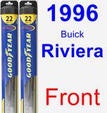 Front Wiper Blade Pack for 1996 Buick Riviera - Hybrid