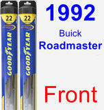 Front Wiper Blade Pack for 1992 Buick Roadmaster - Hybrid