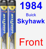 Front Wiper Blade Pack for 1984 Buick Skyhawk - Hybrid