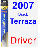 Driver Wiper Blade for 2007 Buick Terraza - Hybrid