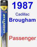 Passenger Wiper Blade for 1987 Cadillac Brougham - Hybrid