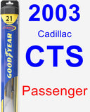 Passenger Wiper Blade for 2003 Cadillac CTS - Hybrid