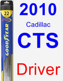 Driver Wiper Blade for 2010 Cadillac CTS - Hybrid