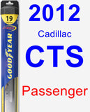 Passenger Wiper Blade for 2012 Cadillac CTS - Hybrid