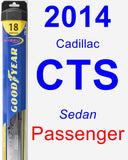 Passenger Wiper Blade for 2014 Cadillac CTS - Hybrid