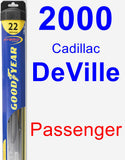 Passenger Wiper Blade for 2000 Cadillac DeVille - Hybrid