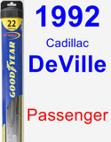 Passenger Wiper Blade for 1992 Cadillac DeVille - Hybrid