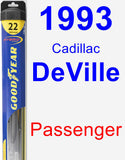 Passenger Wiper Blade for 1993 Cadillac DeVille - Hybrid