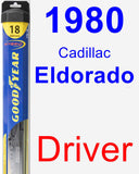 Driver Wiper Blade for 1980 Cadillac Eldorado - Hybrid