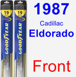 Front Wiper Blade Pack for 1987 Cadillac Eldorado - Hybrid