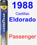 Passenger Wiper Blade for 1988 Cadillac Eldorado - Hybrid