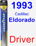 Driver Wiper Blade for 1993 Cadillac Eldorado - Hybrid