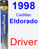 Driver Wiper Blade for 1998 Cadillac Eldorado - Hybrid