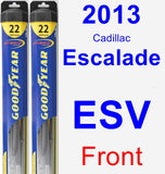 Front Wiper Blade Pack for 2013 Cadillac Escalade ESV - Hybrid