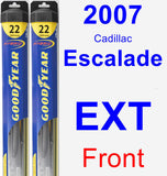 Front Wiper Blade Pack for 2007 Cadillac Escalade EXT - Hybrid