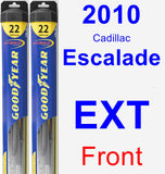 Front Wiper Blade Pack for 2010 Cadillac Escalade EXT - Hybrid