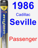 Passenger Wiper Blade for 1986 Cadillac Seville - Hybrid