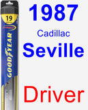 Driver Wiper Blade for 1987 Cadillac Seville - Hybrid