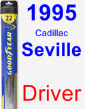 Driver Wiper Blade for 1995 Cadillac Seville - Hybrid