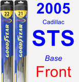 Front Wiper Blade Pack for 2005 Cadillac STS - Hybrid