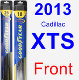 Front Wiper Blade Pack for 2013 Cadillac XTS - Hybrid