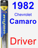 Driver Wiper Blade for 1982 Chevrolet Camaro - Hybrid